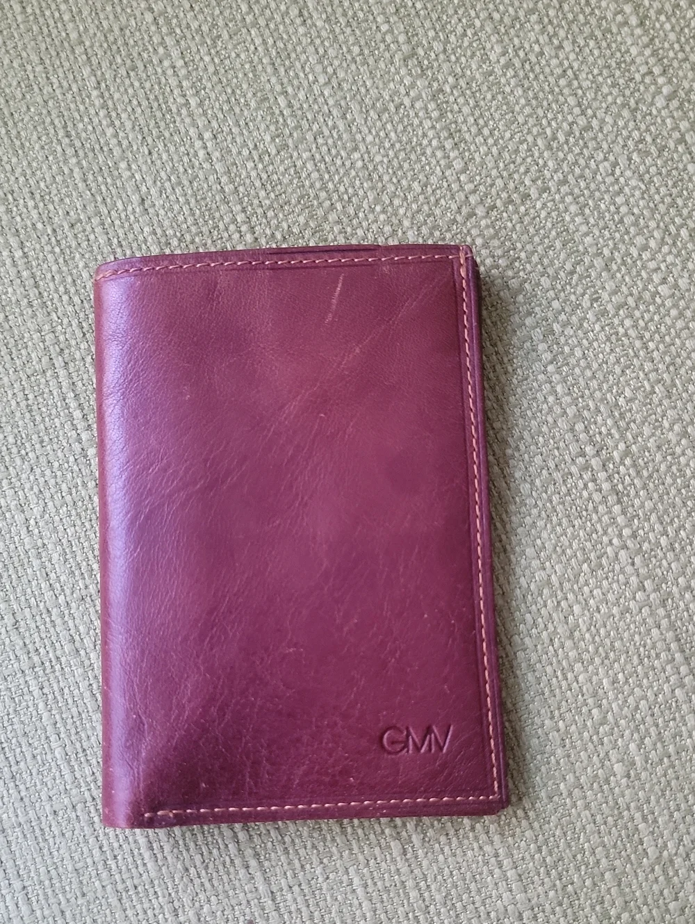 GanMarcoVenturi Brown Leather Passport Wallet - Classic Men's Accessory